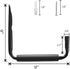 Garage Storage Utility Hooks Heavy Duty, 9''Jumbo Arm Wall Mount Garage Hangers for Ladders,Tools,Bikes, Chair & Garden Hose (6 Pack, Black)