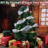 4 Rolls Christmas Poly Mesh Ribbon 10 Inch x 16 Yards, Snow Poly Mesh Ribbon Tree Decoration Mesh Ribbon Snowball Decorated Mesh Ribbon for Christmas Party Box Decoration (White)