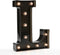 OYCBUZO Light Up Black Alphabet Marquee Letters Sign LED Marquee Number Lights Sign for Night Light Home Bar Christmas Lamp Birthday Party Wedding Decoration L