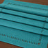Grelucgo Handmade Hemstitch Teal Table Runner Dresser Scarf, Rectangular 14 by 54 Inch