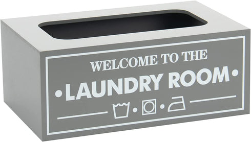 UCUDI Magnetic Dryer Sheet Dispenser Laundry Softener Sheets Holder Cover Box Farmhouse Laundry Room Wall Art Decor