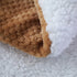 SOCHOW Waffle Sherpa Fleece Throw Blanket, Super Soft Fuzzy Warm, Lightweight Fluffy Reversible Plush Blanket for Bed Sofa Couch, 50 x 60 Inches Camel