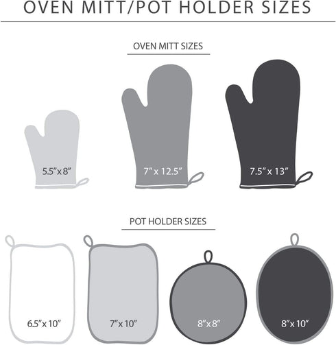 KitchenAid Asteroid Cotton Oven Mitts with Silicone Grip, Set of 2, Buttercup