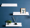 IEEK 15 Inch White Floating Wall Shelf,Modern Picture Display Ledge and Wall Book Shelves for Kids Room,Wall Storage Rack for Bedroom/Living Room/Office,Set of 3