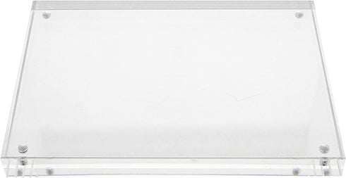 7Penn Acrylic Picture Frames - 5pk Clear Picture Frames 5 x 7in Magnetic Double Sided Picture Frame Block Picture Frame