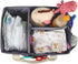 KENBO Baby Diaper Caddy Organizer with Changeable Compartments, Collapsible Nursery Storage Bin for Infant Shower, Portable Tote Bag for Baby Wipes (Gray)