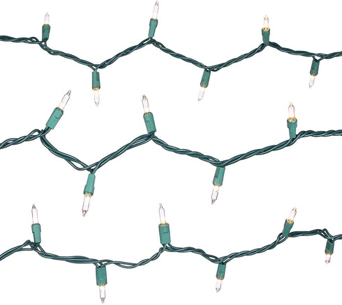 Holiday Time 300 Clear Mini Lights, Green Wire, 62.5 Feet