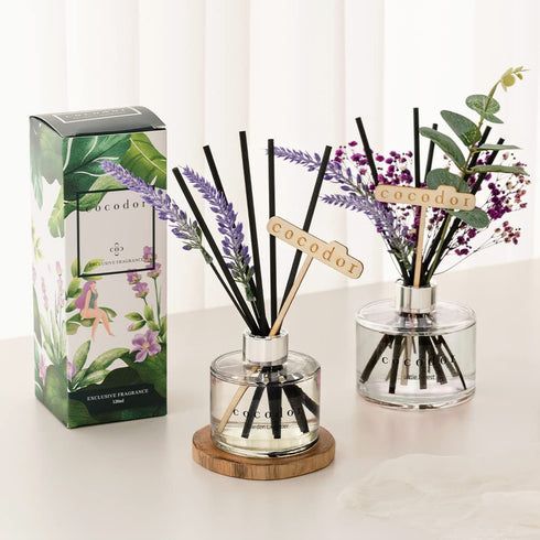 COCODOR Lavender Reed Diffuser/Little Forest / 6.7oz(200ml) / 1 Pack/Home Decor & Office Decor, Fragrance and Gifts