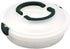 10 Inch Portable Pie Cupcake Carrier Deviled Egg Tray with Lid and Tray 3-In-1 Round Cupcake Container Egg Holder Muffin Tart Cookie Keeper Food (Green)