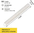 fowong 36 Inch Draft Stopper, Bottom Door Seal Sound Blocker Weather Strip Heavy Duty Seal Guard Saving Energy Reduce Noise (Beige)