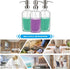 ARKTEK Glass Soap Dispenser 2 Packs - Clear Dish Soap Dispenser for Kitchen, Great for Essential Oils Liquid Soaps ( 17 Ounce/ 500 ML, 2 Packs )
