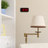 Timegyro Small Wall /Shelf /Desk Digital Clock Only Battery Operated with 1.2" Large Display. 4pcs Batteries Can Keep The Time Display Day and Night for More Than One Year (Black)