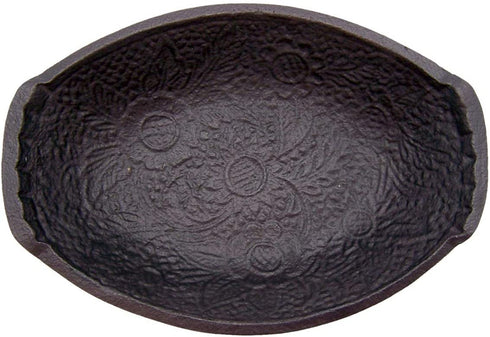 47th & Main Cast Iron Bowl 6 x 4-inches, Ornate Oval