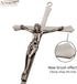 ACHIBANG Crucifix Wall Cross, Metal Hanging Crosses for Room Decor/ Catholic Crucifixes Gifts, 10 Inch