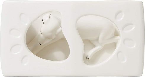 SKL Home by Saturday Knight Ltd. Fur Ever Friends Toothbrush Holder, White