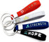 (12-pack) Inspirational Quote Keychains - Dream, Achieve, Strength, Hope - Wholesale Bulk Pack of 1 Dozen Silicone Rubber Key Rings with Motivational Quotes - Party Favors Gifts for Adults Men Women