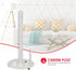 Home Basics Lattice Collection Cast Iron Paper Towel Holder (White)