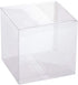 BENECREAT 30 Pack 3.5x3.5x3.5 Inches Clear Plastic Party Favor Box for Valentine's Day Choclates and Wedding Party Candy Cookies Favors