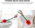 Creative Toilet Brush with Holder Bowl&Long Handle, Household Bathroom Cleaning Tool Cleaner and Base for Storage&Organization, Thick Bristle for Deep Clean-Rust Resistant Leakproof-Red Cherry Shape
