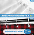 AVOIN colorlife Valentine's Day Red Shower Curtain, 72 x 72 Inch You and Me Buffalo Plaid Decorative Waterproof Bath Curtain Set with 12 Hooks
