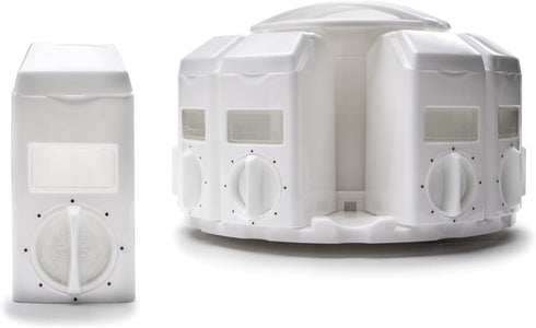 KitchenArt Select-A-Spice Auto-Measure Carousel Professional Series, White