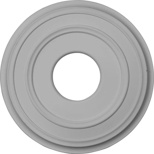 Ekena Millwork CM12CL Classic Ceiling Medallion, 12 3/8"OD x 4"ID x 1 1/8"P, Factory Primed