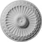 Ekena Millwork CM11LI Linus Ceiling Medallion, 11 1/4"OD x 1 1/8"P 11 1/4", Factory Primed