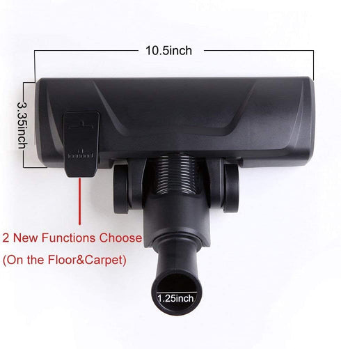 EZ SPARES Replacement for Universal Vacuum Cleaner Floor Brush Head, 1 1/4" 32mm 2 New Functions Choose (On Floor&Carpet),Vacuum Cleaner Parts Attachment Accessory ¦