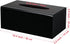 Kamehame Tissue Box Cover Rectangle Acrylic Tissue Holder 10.2x5.5x3.9 Inch Black Dryer Sheet Holder Container Tissue Dispenser for Home Bathroom Kitchen and Office