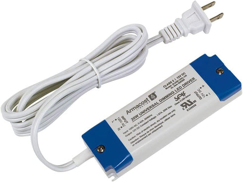 Armacost Lighting 820200 for LED Lighting, with Removable AC Cord, 20 Watt, Gray