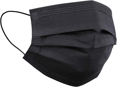 LUCIFER 3-Ply Disposable Face Masks, 100 Pack Individually Wrapped Masks Breathable Non-Woven Protective Cover For Adults