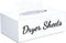 FEMELI Farmhouse Dryer Sheet Dispenser, Magnetic Dryer Sheet Holder for Laundry Room Decor & Organization, Acrylic Fabric Softener Sheets Container Box with Removeable Lid