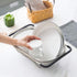 Over The Sink Stainless Steel Oval Colander with Expandable Rubber Grip Handles Strainers, Fine Mesh Strainer Basket Kitchen 6 Quart Colander for Strain, Drain, Rinse Fruits, Vegetables