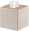 Tissue Box Cover Square, Upgrade 99% Compatible Large Size, Modern Tissue Box Holder for Napkin Facial Paper, Leather Dryer Sheet Dispenser Organizer for Bathroom Vanity Countertop, Night Stand