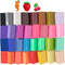 Super Valuable 32 Colors Small Block Polymer Clay Set Oven Bake Clay, Tomorotec Non-Toxic Molding DIY Clay Oven Baking Clay for Kids, Artists (Softer)