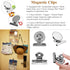 Refrigerator Magnets Kits - Aovon Magnetic Push Pins/ Magnetic Clips/ Magnetic Hooks with Rust-Resistant Nickel Coating for School, Home, Office and Travel Use