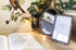 NIKKY HOME 4x6 Purple Jeweled Picture Frame Vintage Desktop - Holds 4" x 6" Photos, Mauve