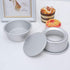 UPKOCH 4pcs Round Cake Pan 4 Inch Cake Pan Aluminum Alloy Removable Bottom Non Stick Bakeware for Baking Cooking Home Restaurant Kitchen
