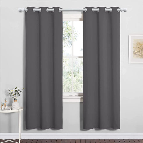 HOSKO Curtain Rod Kit - 1 Inch Curtain Rods for Window 30-44 Inches - Including Two Mounting Brackets ?White?