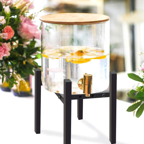 Water Filter System Stand 8" Tall, Compatible Berkey Water Filter, Adjustable Fits 7.5" 8.5" 9.5" Wide, With Non-Skid Pad, ‹Suitable for Water Filter Stand, Plant Stand, Flower Pot Stand