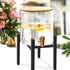 Water Filter System Stand 8" Tall, Compatible Berkey Water Filter, Adjustable Fits 7.5" 8.5" 9.5" Wide, With Non-Skid Pad, ‹Suitable for Water Filter Stand, Plant Stand, Flower Pot Stand