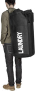Chrislley 106L Collapsible Laundry Bag Backpack Laundry Liner Extra Large Laundry Basket Foldable Laundry Hamper Dirty Clothes Hamper for Laundry?Black?
