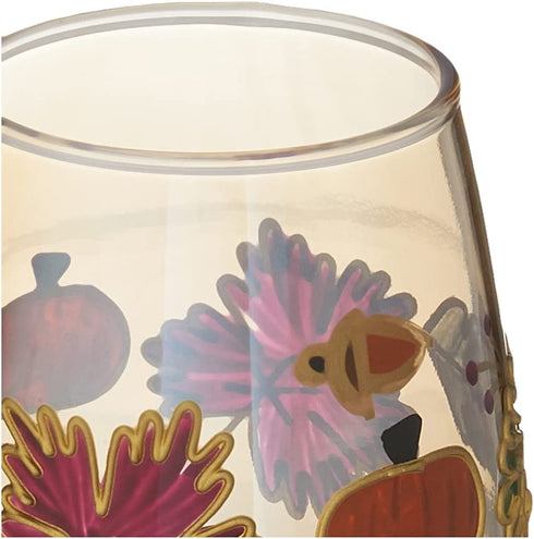 Pfaltzgraff Plymouth Set of 4 Leaf Luster Wine Glasses