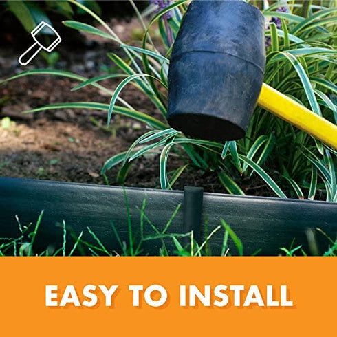 EasyFlex Nylon Landscape Edging Anchoring Stakes, 10 Count, 10-Inch Length (1940-10),Black