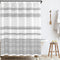 JINCHAN Black and White Shower Curtain Fabric Shower Curtain for Bathroom Modern Black Striped Shower Curtain Summer Waterproof in Bath 70x72 inches Long Shower Curtains Set with Curtain Hooks 1 Panel
