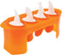 Tovolo Dino Ice Pop Molds, Flexible Silicone, Easily-Removable, Dishwasher Safe, Set of 4 Popsicle Makers with Sticks