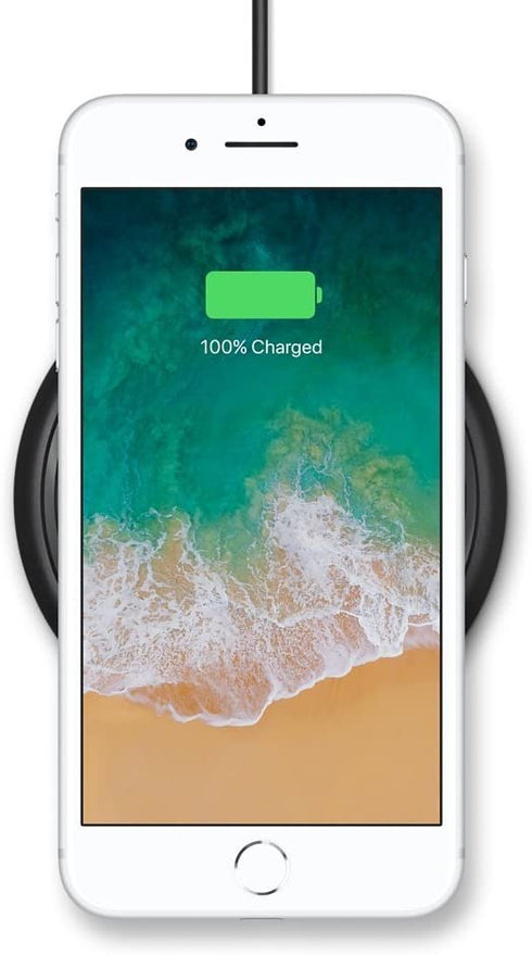mophie 4116_WRLS-CHGPAD-AC-BLK-NA - Wireless Charge Pad - Apple Optimized - 7.5W Qi Wireless Technology for Apple iPhone 11, 11 Pro, 11 Pro Max, XR, XS Max, X/ XS, 8 and 8 Plus - Black