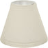 Aspen Creative White, 32118-2 Small Hardback Empire Shape Chandelier Clip-On Lamp Shade Set (2 Pack), Transitional Design, 6" Bottom Width (3" x 6" x 5")