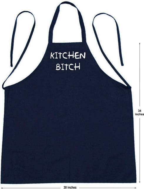 Kitchen Bitch Funny Black Apron for Cooking