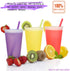 Color Changing Cups Tumblers with Lids Straws - 7 Reusable Bulk Tumblers Plastic Cold Cups for Adults Kids 24oz Tumbler